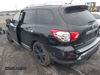 2017 Nissan Pathfinder SL with VIN 5N1DR2MM6HC913805, listed as a IAAI auction lot 41240815 with 119,230 mi miles and . Bid and sale history available at DreamBid. Image 3.