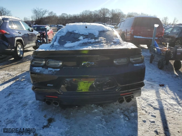 2019 Chevrolet Camaro 1SS with VIN 1G1FE1R75K0155060, listed as a Copart auction lot 86890064 with 51,328 mi miles and Salvage Title. Bid and sale history available at carsss.com. Image 6.