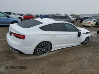 2023 Audi A5 Sportback Premium Plus with VIN WAUCBCF56PA018015, listed as a Copart auction lot 44387803 with 2,830 mi miles. Bid and sale history available at carsss.com. Image 3.