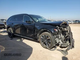 2024 Mazda CX-90 3.3 Turbo S with VIN JM3KK1HC4R1125797, listed as a Copart auction lot 44030425 with 0 mi miles and Salvage Title. Bid and sale history available at carsss.com. Image 4.