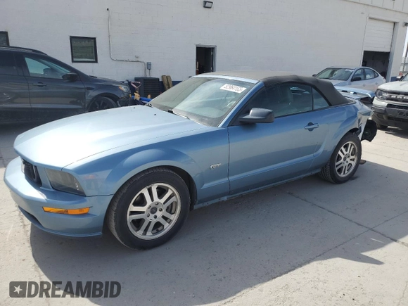 2005 Ford Mustang GT Deluxe with VIN 1ZVFT85H155173399, listed as a Copart auction lot 52964165 with 150,026 mi miles and Salvage Title. Bid and sale history available at DreamBid. Image 1.