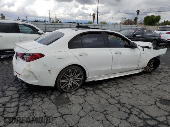 2023 Mercedes-Benz C 43 AMG with VIN W1KAF8HB3PR105182, listed as a Copart auction lot 44215215 with Not Provided miles and Clean Title. Bid and sale history available at DreamBid. Image 3.