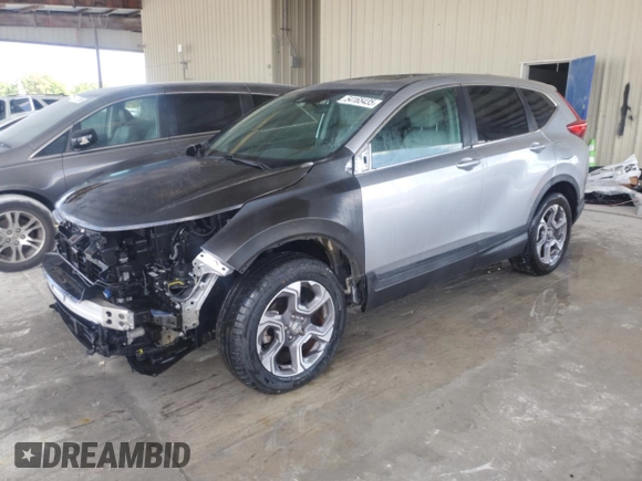 2018 Honda CR-V EX with VIN 7FARW1H55JE011157, listed as a Copart auction lot 54165435 with 81,620 mi miles and Salvage Title. Bid and sale history available at carsss.com. Image 1.