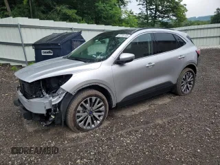 2020 Ford Escape Titanium Hybrid with VIN 1FMCU9DZ8LUA90800, listed as a Copart auction lot 62738105 with 44,690 mi miles and Salvage title. Bid and sale history available at DreamBid. Image 1.