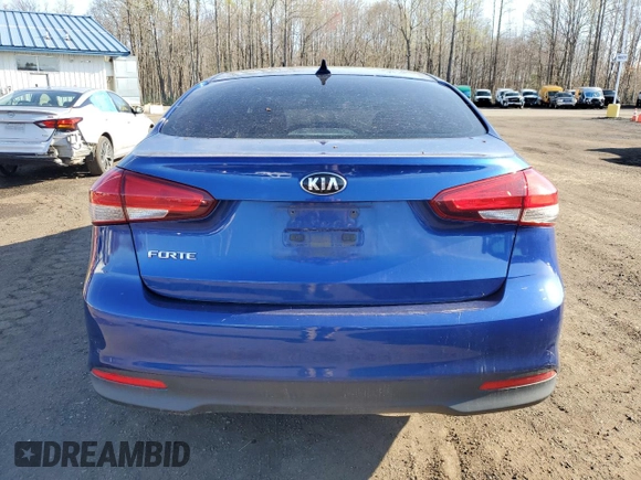 2017 Kia Forte LX with VIN 3KPFK4A78HE089360, listed as a Copart auction lot 52955775 with 162,358 mi miles and Salvage Title. Bid and sale history available at carsss.com. Image 6.
