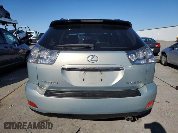 2007 Lexus RX 350 with VIN JTJHK31U672022743, listed as a Copart auction lot 43862405 with 109,610 mi miles and Salvage Title. Bid and sale history available at DreamBid. Image 6.
