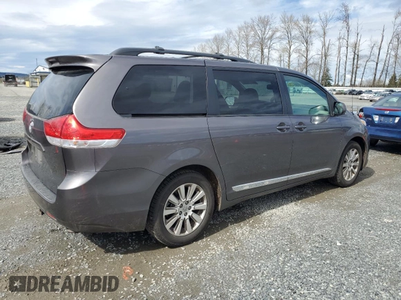 2012 Toyota Sienna LE with VIN 5TDJK3DC7CS047290, listed as a Copart auction lot 50822655 with 173,675 mi miles and Salvage Title. Bid and sale history available at carsss.com. Image 3.