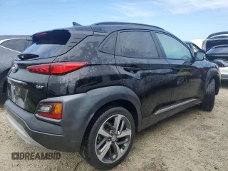 2021 Hyundai Kona Ultimate with VIN KM8K53A56MU668059, listed as a Copart auction lot 74790014 with 17,252 mi miles and Non Repairable. Bid and sale history available at carsss.com. Image 3.