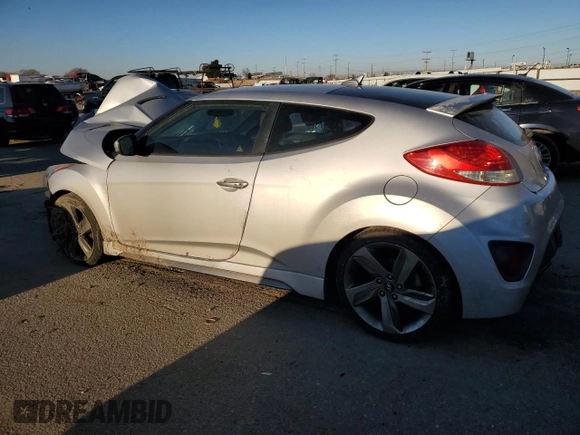 2013 Hyundai Veloster Turbo with VIN KMHTC6AE7DU105341, listed as a Copart auction lot 88179185 with Not provided miles and Salvage title. Bid and sale history available at DreamBid. Image 2.