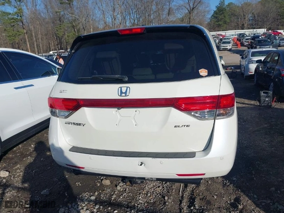 2015 Honda Odyssey Touring Elite with VIN 5FNRL5H90FB001643, listed as a IAAI auction lot 41487890 with NaN miles. Bid and sale history available at carsss.com. Image 16.