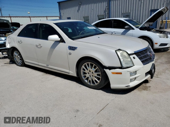 2008 Cadillac STS RWD w/1SB with VIN 1G6DW67V480108608, listed as a Copart auction lot 48494684 with Not Provided miles and Salvage Title. Bid and sale history available at carsss.com. Image 4.
