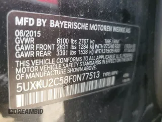 2015 BMW X6 xDrive35i z VIN 5UXKU2C58F0N77513, wystawiony jako Copart lot #55859345 z przebiegiem 82 560 mil mil oraz Szkoda całkowita • Salvage title. Historia ofert i sprzedaży dostępna na DreamBid. Obrazek 13.