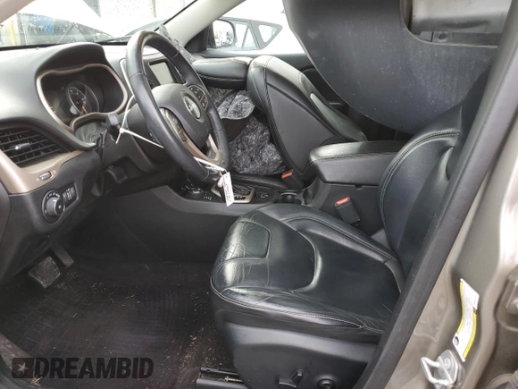 2017 Jeep Cherokee Limited with VIN 1C4PJMDSXHW633757, listed as a Copart auction lot 52146435 with 104,066 mi miles and Salvage Title. Bid and sale history available at DreamBid. Image 7.