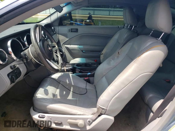 2007 Ford Mustang Deluxe with VIN 1ZVFT80NX75315328, listed as a Copart auction lot 58663295 with 177,316 mi miles and Salvage title. Bid and sale history available at DreamBid. Image 7.
