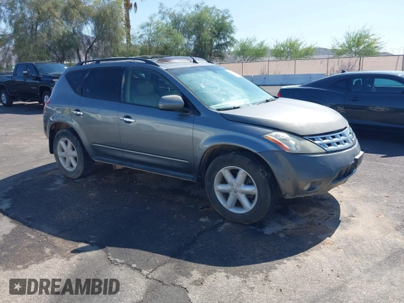 2005 Nissan Murano SL z VIN JN8AZ08W15W426016, wystawiony jako IAAI lot #42427620 z przebiegiem 231 539 mil mil oraz . Historia ofert i sprzedaży dostępna na DreamBid. Obrazek 1.