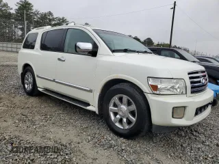 2007 Infiniti QX56 with VIN 5N3AA08A87N800110, listed as a Copart auction lot 49846735 with 147,362 mi miles and Salvage Title. Bid and sale history available at carsss.com. Image 4.