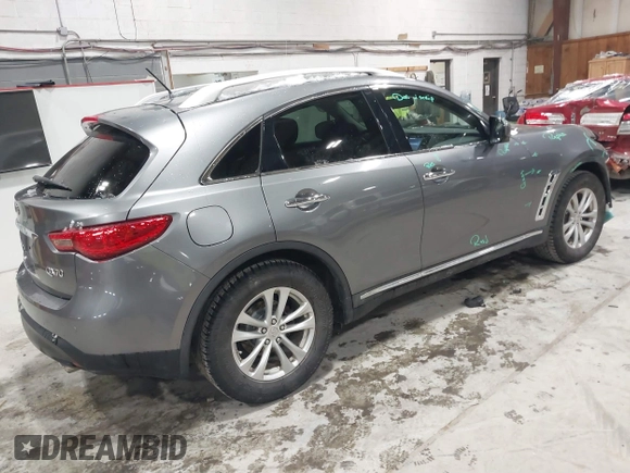 2017 Infiniti QX70 z VIN JN8CS1MU3HM143799, wystawiony jako IAAI lot #41554527 z przebiegiem 70 453 mil mil oraz . Historia ofert i sprzedaży dostępna na DreamBid. Obrazek 4.