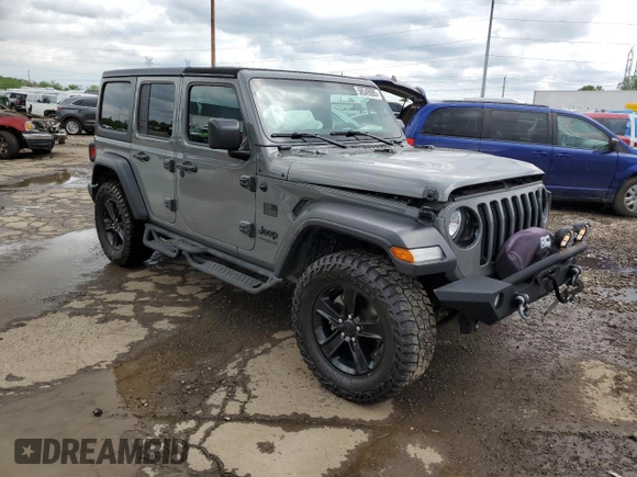 2019 Jeep Wrangler Unlimited Sport S with VIN 1C4HJXDN7KW685659, listed as a Copart auction lot 58549885 with 62,831 mi miles and Clean title. Bid and sale history available at DreamBid. Image 4.