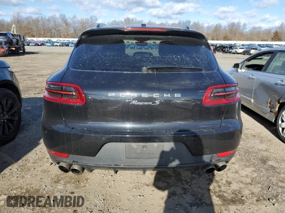 2018 Porsche Macan S with VIN WP1AB2A59JLB30846, listed as a Copart auction lot 87856245 with 57,832 mi miles and Salvage title. Bid and sale history available at DreamBid. Image 6.