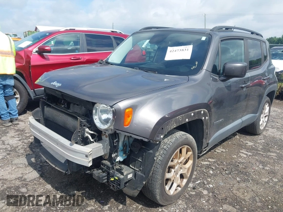 2017 Jeep Renegade Latitude with VIN ZACCJBBB2HPE49710, listed as a IAAI auction lot 42473831 with 57,114 mi miles and . Bid and sale history available at DreamBid. Image 18.