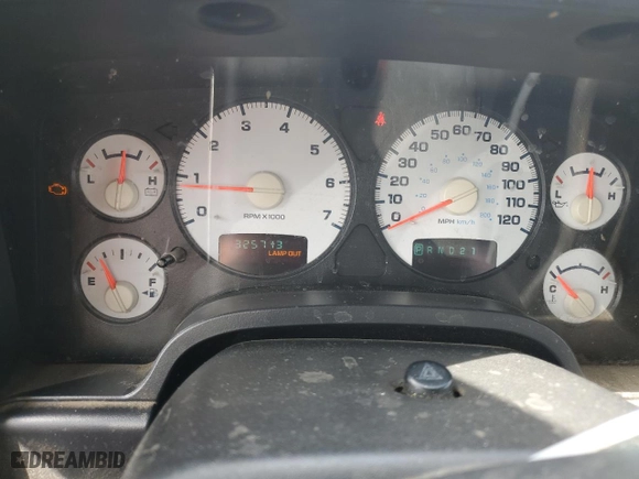 2004 Dodge Ram 1500 SLT with VIN 1D7HA18D94S594522, listed as a Copart auction lot 50759725 with 325,713 mi miles and Salvage Title. Bid and sale history available at carsss.com. Image 9.