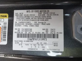 2020 Ford Mustang EcoBoost with VIN 1FA6P8TH7L5159973, listed as a IAAI auction lot 41691692 with 62,365 mi miles. Bid and sale history available at carsss.com. Image 9.