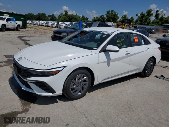 2024 Hyundai Elantra SEL with VIN KMHLM4DG4RU812211, listed as a Copart auction lot 63110035 with 3,612 mi miles and Salvage title. Bid and sale history available at DreamBid. Image 1.