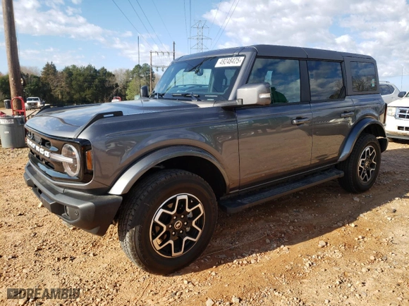 2024 Ford Bronco Outer Banks with VIN 1FMEE8BP5RLA58094, listed as a Copart auction lot 49248425 with 11,686 mi miles and Salvage Title. Bid and sale history available at carsss.com. Image 1.