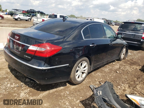 2012 Hyundai Genesis 3.8L with VIN KMHGC4DD0CU170099, listed as a Copart auction lot 67594234 with 191,437 mi miles and Salvage Title. Bid and sale history available at carsss.com. Image 3.
