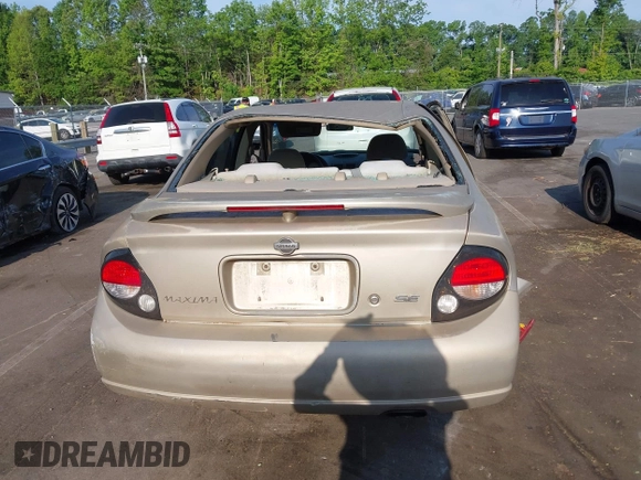 2000 Nissan Maxima GXE with VIN JN1CA31D4YT556029, listed as a IAAI auction lot 42160508 with 227,696 mi miles and . Bid and sale history available at DreamBid. Image 16.