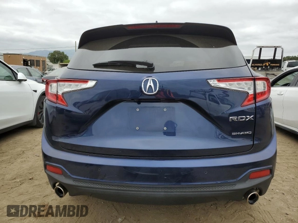 2021 Acura RDX Technology with VIN 5J8TC2H55ML020895, listed as a Copart auction lot 54103945 with 46,900 mi miles and Salvage title. Bid and sale history available at DreamBid. Image 6.