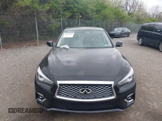 2022 Infiniti Q50 Luxe with VIN JN1EV7BRXNM342313, listed as a IAAI auction lot 42028864 with 28,093 mi miles and . Bid and sale history available at DreamBid. Image 6.