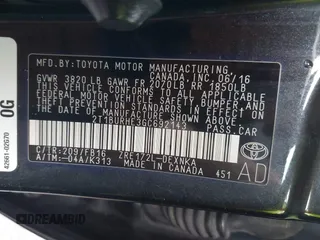 2016 Toyota Corolla L with VIN 2T1BURHE3GC692143, listed as a IAAI auction lot 42637039 with 146,952 mi miles and . Bid and sale history available at DreamBid. Image 9.