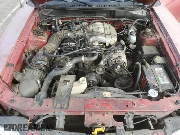 1995 Ford Mustang with VIN 1FALP4046SF283514, listed as a Copart auction lot 47492825 with 121,272 mi miles and Clean Title. Bid and sale history available at carsss.com. Image 11.