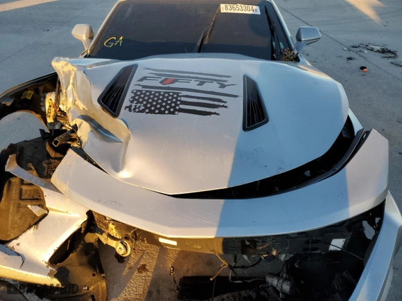2017 Chevrolet Camaro 1SS with VIN 1G1FF3D77H0166005, listed as a Copart auction lot 83653304 with 0 mi miles and Salvage Title. Bid and sale history available at carsss.com. Image 11.