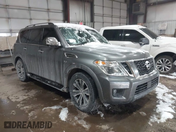 2020 Nissan Armada SL with VIN JN8AY2NC9L9620412, listed as a IAAI auction lot 41580327 with 93,247 mi miles. Bid and sale history available at carsss.com. Image 1.