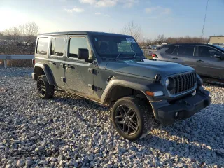 2024 Jeep Wrangler Sport с VIN 1C4PJXKN6RW214949, выставлен на аукционе Copart как лот 83198874 с пробегом 36 851 миль миль и Списание • Salvage title. История ставок и продаж доступна на DreamBid. Изображение 4.