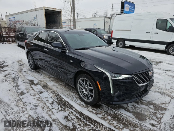 2021 Cadillac CT4 Premium Luxury with VIN 1G6DF5RK7M0127533, listed as a Copart auction lot 42586745 with 85,584 mi miles and Clean Title. Bid and sale history available at DreamBid. Image 1.