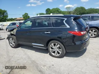 2015 Infiniti QX60 z VIN 5N1AL0MM0FC536118, wystawiony jako Copart lot #57816955 z przebiegiem 149 835 mil mil oraz Szkody całkowita. Historia ofert i sprzedaży dostępna na DreamBid. Obrazek 2.