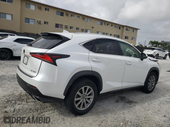 2020 Lexus NX with VIN JTJAARBZXL5015708, listed as a Copart auction lot 51537955 with 72,292 mi miles and Non Repairable. Bid and sale history available at carsss.com. Image 3.