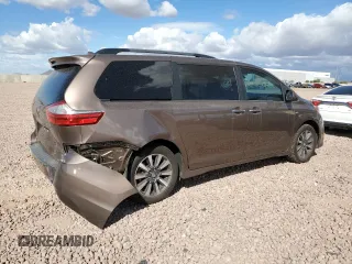 2018 Toyota Sienna XLE with VIN 5TDDZ3DC2JS190590, listed as a Copart auction lot 47596445 with 55,789 mi miles and Salvage Title. Bid and sale history available at carsss.com. Image 3.