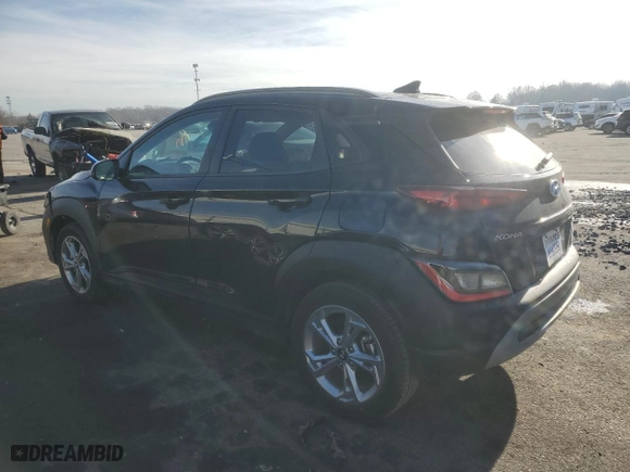 2023 Hyundai Kona SEL with VIN KM8K6CAB1PU965389, listed as a Copart auction lot 86592364 with 10,955 mi miles and Salvage Title. Bid and sale history available at carsss.com. Image 2.