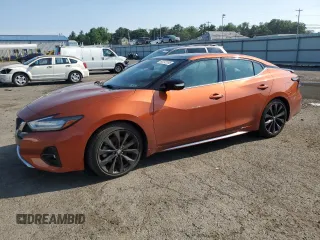 2020 Nissan Maxima SR with VIN 1N4AA6EV5LC382639, listed as a Copart auction lot 63372205 with 56,883 mi miles and Salvage title. Bid and sale history available at DreamBid. Image 1.