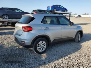 2022 Hyundai Venue SE with VIN KMHRB8A3XNU197179, listed as a Copart auction lot 50105935 with 21,350 mi miles and Salvage Title. Bid and sale history available at DreamBid. Image 3.