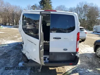 2024 Ford Transit Passenger XL with VIN 1FBAX2YG7RKA10866, listed as a Copart auction lot 46113675 with 23,189 mi miles and Clean Title. Bid and sale history available at carsss.com. Image 6.
