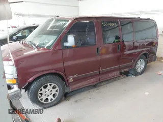 2003 Chevrolet Express Cargo YF7 Upfitter z VIN 1GBFG15T331162139, wystawiony jako IAAI lot #42308663 z przebiegiem 169 455 mil mil oraz . Historia ofert i sprzedaży dostępna na DreamBid. Obrazek 2.