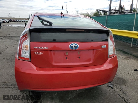 2013 Toyota Prius One with VIN JTDKN3DU9D5645327, listed as a Copart auction lot 53101285 with 190,835 mi miles and Salvage Title. Bid and sale history available at DreamBid. Image 6.