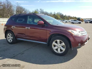 2007 Nissan Murano SL with VIN JN8AZ08W47W625483, listed as a Copart auction lot 74245854 with 66,064 mi miles and Salvage Title. Bid and sale history available at carsss.com. Image 4.