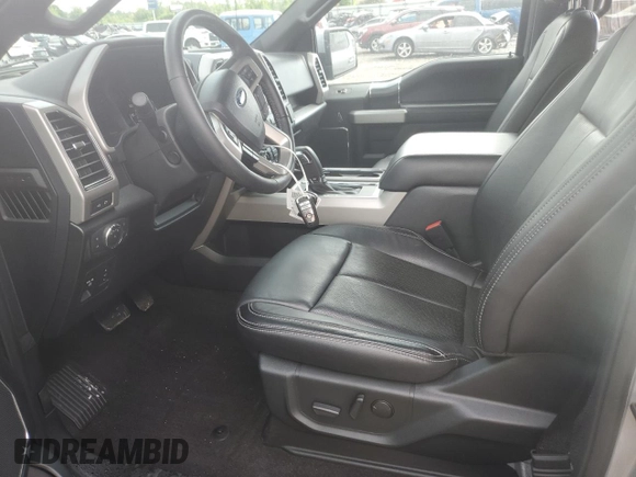 2020 Ford F-150 XL with VIN 1FTEW1E49LKE72101, listed as a Copart auction lot 55880205 with 32,496 mi miles and Salvage title. Bid and sale history available at DreamBid. Image 7.