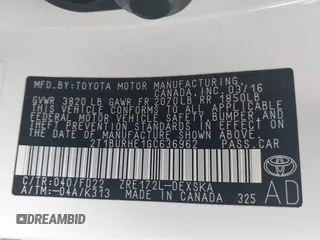 2016 Toyota Corolla L with VIN 2T1BURHE1GC636962, listed as a IAAI auction lot 42641272 with 130,064 mi miles and . Bid and sale history available at DreamBid. Image 9.